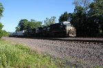 NS 4253 and 8064 leading train 38G past milepost 116 at Cove PA